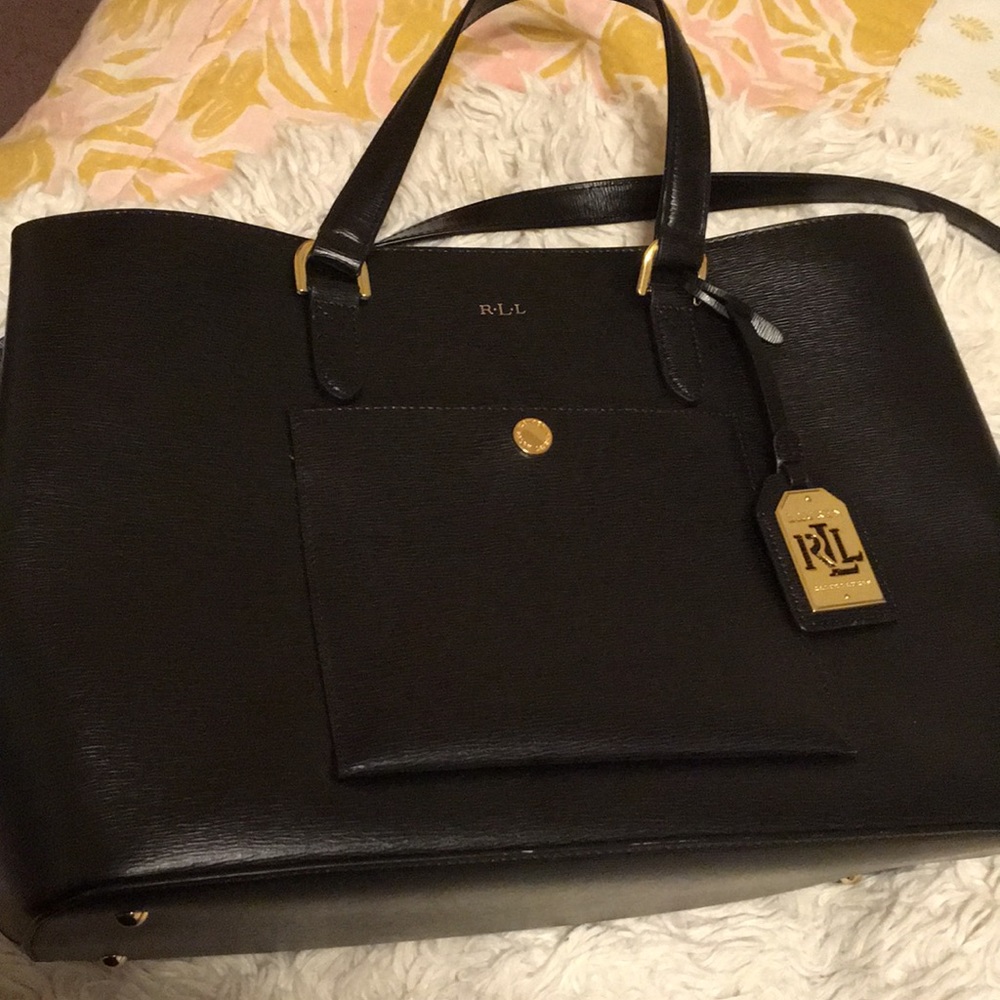 Ralph Lauren Leather Work Tote - Picture 4 of 5